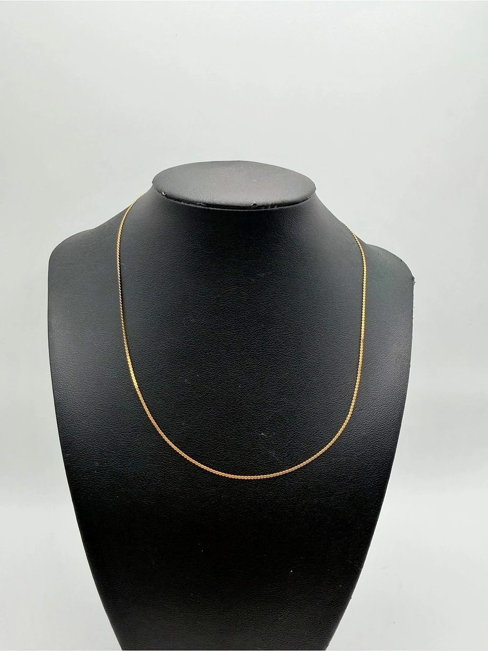 Vintage K18 Italy Yellow Gold Chain Necklace
